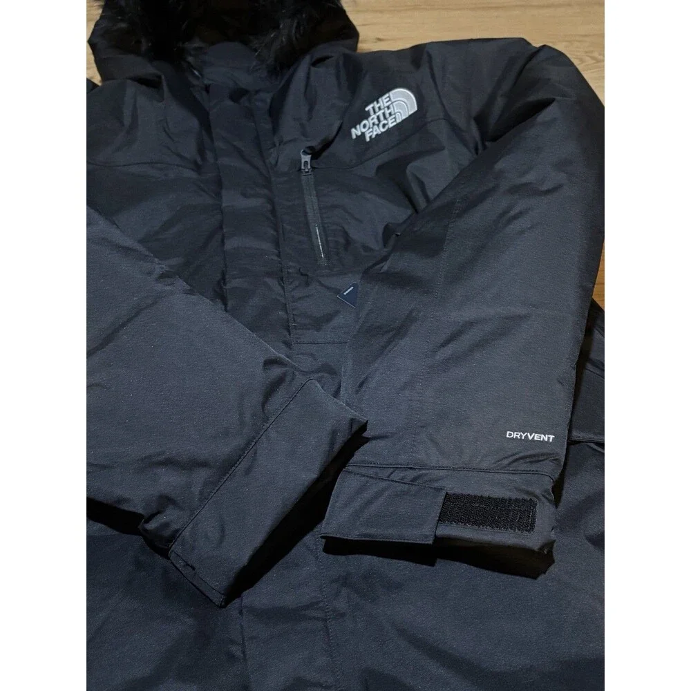 The North Face Bedford Black Down Parka Winter Hooded Jacket Coat Mens XL NEW